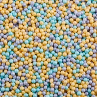 Посыпка шарики перламутровые голубые лиловые желтые, 2мм, 100гр - купить в магазине КондитерХауз Посыпка шарики перламутровые голубые лиловые желтые, 2мм, 100гр
