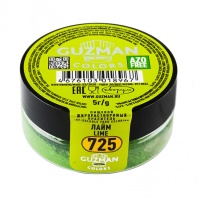 Краситель сухой жирорастворимый GUZMAN лайм №725, 5гр
