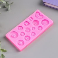 Силиконовый молд Пуговки, 1х11,5х5,8 см