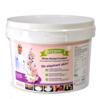 Сахарная мастика Vizyon Визьен Белая, 6кг - купить в магазине КондитерХауз Сахарная мастика Vizyon Визьен Белая, 6кг