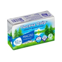 Масло сливочное Тысяча Озер 82,5%, 400 гр - купить в магазине КондитерХауз Масло сливочное Тысяча Озер 82,5%, 400 гр