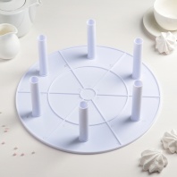 Подставка для разделения уровней торта d=30 см, 4 держателя 10×1,8 см - купить в магазине КондитерХауз Подставка для разделения уровней торта d=30 см, 4 держателя 10×1,8 см
