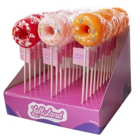 Леденцы на палочке Пончик, 30гр - купить в магазине КондитерХауз Леденцы на палочке Пончик, 30гр