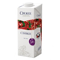 Сливки 34% Свежее завтра, 1кг