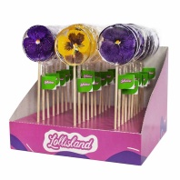 Леденцы на палочке с цветами Виолы, 30гр - купить в магазине КондитерХауз Леденцы на палочке с цветами Виолы, 30гр