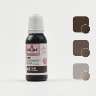 Краситель KREDA S-gel водорастворимый Кофе краситель концетрат, 10мл
