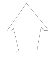 Форма для пряников Домик №1