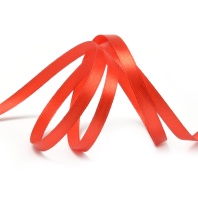 Лента атласная 6 мм Алая