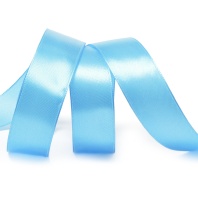 Лента атласная 25 мм Голубая