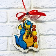 Пряник Новогодний, Дракоша 2024,12х9см - купить в магазине КондитерХауз Пряник Новогодний, Дракоша 2024,12х9см