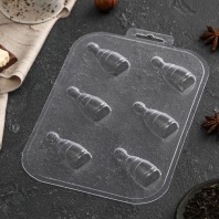 Форма для шоколада Мини Шампанское, 50×22×13 мм