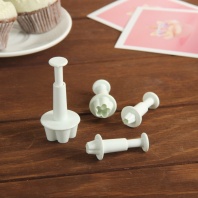 Набор плунжеров кондитерских Ромашка, 4 шт