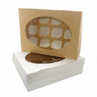 Коробка для капкейков Крафт на 12 ячеек - купить в магазине КондитерХауз Коробка для капкейков Крафт на 12 ячеек