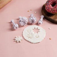 Набор плунжеров кондитерских Гербера, 4 шт - купить в магазине КондитерХауз Набор плунжеров кондитерских Гербера, 4 шт