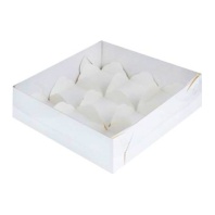 Коробка для моти с пластиковой крышкой на 12 шт.