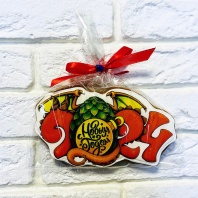 Пряник Новогодний, Цифры 2024,14х8см - купить в магазине КондитерХауз Пряник Новогодний, Цифры 2024,14х8см