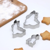 Набор форм для вырезания печенья Кролик, 3 шт