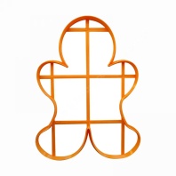 Форма для пряников Пряничный человечек №2, 28см
