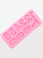 Молд силиконовый Цифры, 17,5х7,6х1,3 см - купить в магазине КондитерХауз Молд силиконовый Цифры, 17,5х7,6х1,3 см