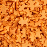 Посыпка сахарная Пряничный человек золотой, 100 гр. - купить в магазине КондитерХауз Посыпка сахарная Пряничный человек золотой, 100 гр.