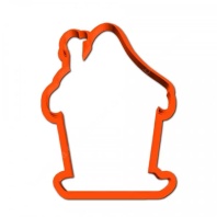 Форма для пряников Домик №2, 5см