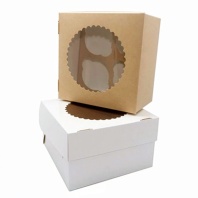 Коробка для капкейков Крафт на 4 ячейки - купить в магазине КондитерХауз Коробка для капкейков Крафт на 4 ячейки