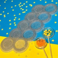 Формы для леденцов Погремушка круг мини, 3,5 см