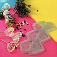 Формы для леденцов Погремушка сердце, 5,5 см