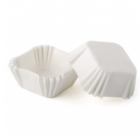 Квадратные бумажные тарталетки белые 30х30х17мм - купить в магазине КондитерХауз Квадратные бумажные тарталетки белые 30х30х17мм