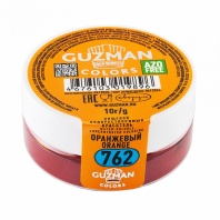 Краситель сухой водорастворимый GUZMAN оранжевый №762, 10гр - купить в магазине КондитерХауз Краситель сухой водорастворимый GUZMAN оранжевый №762, 10гр
