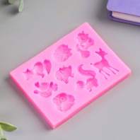 Молд силикон Лесные зверята 8 предметов 1х8,5х6,5 см - купить в магазине КондитерХауз Молд силикон Лесные зверята 8 предметов 1х8,5х6,5 см