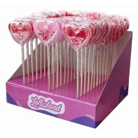 Леденцы на палочке Сердечки погремушка, 30гр