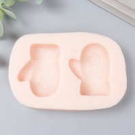 Силиконовый молд Варежки, 4,2х3,3 см МИКС