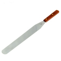 Кондитерская палетка прямая с деревяной ручкой 43см