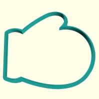 Форма для пряников Варежка, 9см