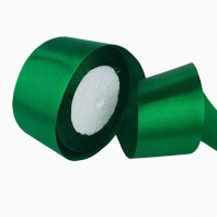 Лента атласная 25 мм Зеленая