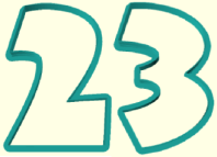 Форма для пряников 23 Февраля 9см