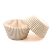 Круглые бумажные капсулы белые 35х20мм