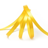 Лента атласная 6 мм Желтая