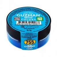 Краситель сухой жирорастворимый GUZMAN лазурный берег №755, 5гр - купить в магазине КондитерХауз Краситель сухой жирорастворимый GUZMAN лазурный берег №755, 5гр