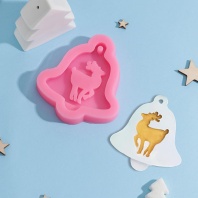 Молд Колокольчик оленя 10×9×1,5 см - купить в магазине КондитерХауз Молд Колокольчик оленя 10×9×1,5 см