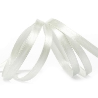Лента атласная 6 мм Белая - купить в магазине КондитерХауз Лента атласная 6 мм Белая