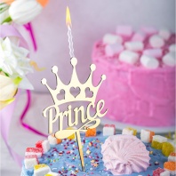 Топпер свеча Prince - купить в магазине КондитерХауз Топпер свеча Prince