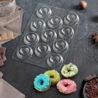 Форма для шоколада Пончик, 27х18 см - купить в магазине КондитерХауз Форма для шоколада Пончик, 27х18 см