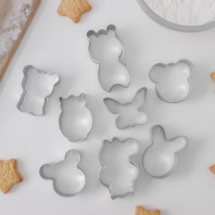 Набор форм для вырезания печенья Животные, 8 шт - купить в магазине КондитерХауз Набор форм для вырезания печенья Животные, 8 шт