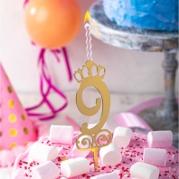 Топпер свеча Цифра 9