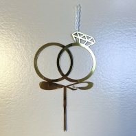 Топпер свеча Кольца