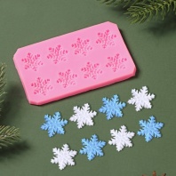 Силиконовый молд Снегопад, 11×6,8×0,6 см - купить в магазине КондитерХауз Силиконовый молд Снегопад, 11×6,8×0,6 см