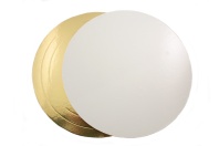 Усиленная подложка для торта золото/жемчуг 14см