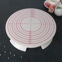 Подставка для торта вращающаяся с разметкой 32см - купить в магазине КондитерХауз Подставка для торта вращающаяся с разметкой 32см